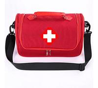 First Aid Kit Compact First Aid Kit Waterproof First Aid Kit Designed For Family Emergency Care The Car Home Boat School Camping Hiking Office Sports Protect Your Loved Ones(Only Empty Packag (Red 38*23*25cm)