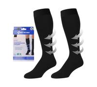 First Aid Only Chaussettes de Contention Médicales SPORT Noires XL | Bas de Soutien Classe I (15-21 mmHg) Soulagent en Cas de Lipœdème, Cellulite, Varices | P-10086