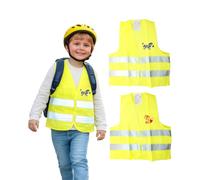 First Aid Only Gilet de Sécurité Enfant Lot de 2 Renard & Zèbre | Taille Unique 3-8 Ans Selon en 17353:2020 | Fermetures Réglables, Matériau Réfléchissant | P-91927 00