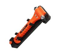 First Aid Only Marteau de secours 2 en 1 avec coupe-ceinture | Marteau de secours dans un support pratique avec système Quick-Click | Lame tranchante pour couper la ceinture de sécurité | P-30000 00