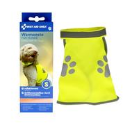 First Aid Only P-91913 00 Gilet de sécurité pour Chien Jaune Taille S | Gilet réfléchissant | Peut être porté avec Fermeture | Tour de Cou : 28-42 cm, Tour de Poitrine : 39-50 cm | 100% Polyester