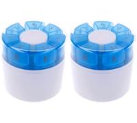First Aid Only pilulier 7 jours | Boîte à médicaments avec 4 compartiments pour le matin, le midi, le soir et la nuit | Avec diviseur de pilules et mortier | P-10000 (Lot de 2)