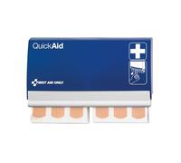 First Aid Only QuickAid Distributeur de pansements (90 pansements élastiques) | Pansements dans une boîte de premiers secours rechargeable | Bandes adhésives à retirer du distributeur | P-44002 00