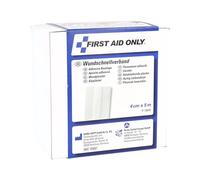 First Aid Only Rouleau de pansements 5 mètres x 4 cm | Pansements en rouleau dans une boîte distributrice pratique | Pansements découpables en lot économique | Doux pour la peau et sensibles | P-10040