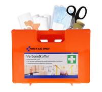 First Aid Only Trousse de Secours à Poignée Séparations/Fixation au Mur/Vis/Ancrages Inclus Orange