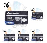 First Aid Only Trousse de secours pour voiture DIN 13164 | Sac d'urgence pour voiture et moto | P-10019 (Lot de 5)