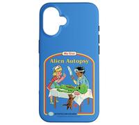 First Alien Autopsy Sarcastic Retro Funny Adult Humor Coque pour iPhone 16