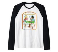 First Alien Autopsy Sarcastic Retro Funny Adult Humor Manche Raglan