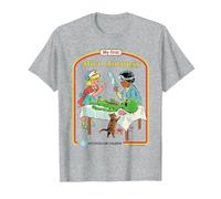 First Alien Autopsy Sarcastic Retro Funny Adult Humor T-Shirt, Homme, Gris Chiné, M
