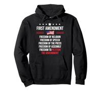First Amendment Freedom of Speech 1st Amendment US Democracy Sweat à Capuche