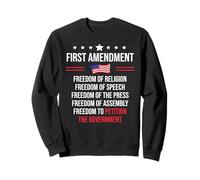 First Amendment Freedom of Speech 1st Amendment US Democracy Sweatshirt