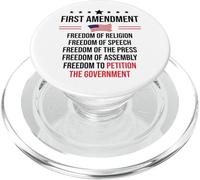 First Amendment Freedom of Speech Free Press 1st Amendment PopSockets PopGrip pour MagSafe