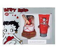 First American Brand Betty Boop Sexy Coffret Cadeau Eau de Parfum et Bain Bulle pour Femme 75 ml/100 ml