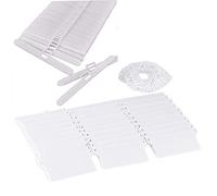 First blinds Accessoires pour store vertical 89 mm - 25 crochets supérieurs pour store vertical, 25 lattes inférieures, chaîne inférieure de 5 m