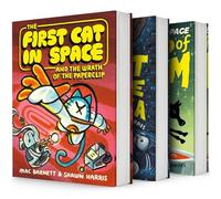 First Cat in Space Series, 3 Books Collection Set, The First Cat in Space Ate Pizza, The First Cat in Space and the Soup of Doom, The First Cat in Space and the Wrath of the Paperclip, by Mac Barnett