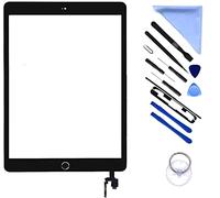 First Choose Écran numériseur de remplacement pour iPad 7,9" Mini 3 3ème génération A1599 A1600 Connecteur IC avec bouton Home (écran LCD non inclus) + adhésif pré-installé + outils (Noir)