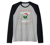 First Contact Pull de Noël UFO Ugly Xmas Manche Raglan