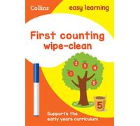 Collins – First Counting 3–5 ans – Cahier effaçable – Idéal pour l'apprentissage à la maison