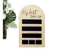 First Day of School Sign, Reusable Last Day Chalkboard, 7.09x11.81inches, Portable Photo Prop, Double-Sided Writable, Durable Easy-Clean Design, for Kindergarten, Classroom, Kids, Students