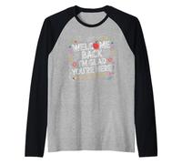 First Day of School Welcome Back I'm Glad You're Here Manche Raglan