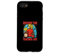 First Day Teacher Rockin' The Teacher Life Cute Women ABCD Coque pour iPhone SE (2020) / 7/8