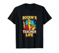 First Day Teacher Rockin' The Teacher Life Cute Women ABCD T-Shirt