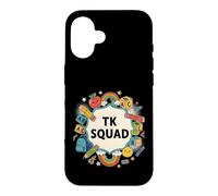 First Day TK TK Squad Fun Teacher TK Teacher Early Learning Coque pour iPhone 16