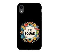 First Day TK TK Squad Fun Teacher TK Teacher Early Learning Coque pour iPhone XR