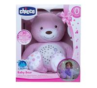 First Dreams Ourson Projecteur Baby Bear Rose