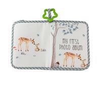 First Family Picture Album - Cloth 18cm 17 Sheets, Memory Book, Soft Touch Keepsake Design | Milestone Record Pages, Album Photo Cloth, Child Growth For Boys, Girls, New Parents, Grandparents