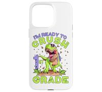 First Grade Back to School Crush 1st Day of School Dinosaure Coque pour iPhone 15 Pro Max