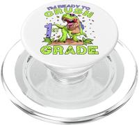 First Grade Back to School Crush 1st Day of School Dinosaure PopSockets PopGrip pour MagSafe