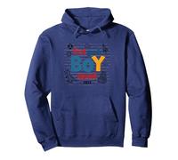 First Grade Boy Squad 2023 Adventure Fun Sweat à Capuche, Unisexe pour Adultes, Bleu Marine, XL