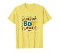 First Grade Boy Squad 2023 Adventure Fun T-Shirt, Homme, Citron, XL