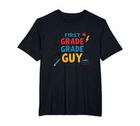 First Grade Guy: Tough School Superhero T-Shirt, Homme Grandes Tailles, Noir, 5X Tall