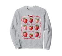 First Grade is My Jam Fraise Mignonne Maîtresse Classe Sweatshirt