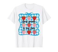 First Grade is My Jam Strawberry, enseignante de 1re année, nœud pour Femmes T-Shirt