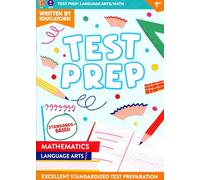 First Grade Math & Language Arts Test Prep Workbook (Excellent Standardized Test Preparation) v3