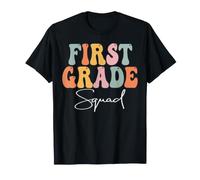 First Grade Squad Retro Groovy Women Rentrée à l'école T-Shirt
