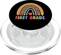First Grade Teacher Student Boho Rainbow Back to School PopSockets PopGrip pour MagSafe