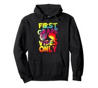 First Grade Vibes Back to School Teacher Student Tie Dye Sweat à Capuche