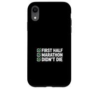 First Half Marathon Didn't Die Runner Humour Coque pour iPhone XR