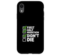 First Half Marathon Didn't Die Runner Humour Coque pour iPhone XR