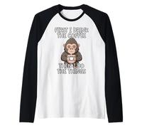 First I Drink The Coffee Then I Do The Things Manche Raglan