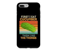 First I Eat Concumber Then I Do The Things Vintage Vegetable Coque pour iPhone 7 Plus/8 Plus