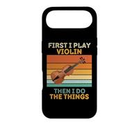 First I Play Violin Then I Do The Things Violon Vintage Coque pour iPhone Air
