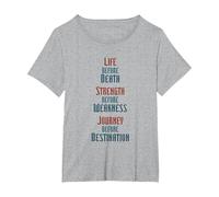 First Ideal Knights Radiant Variante 1 T-Shirt, Femme Grandes Tailles, Gris Chiné, 3X