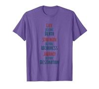 First Ideal Knights Radiant Variante 1 T-Shirt, Homme, Violet Chiné, L