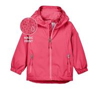 first instinct by killtec 44185-000 FIOS 27 MNS JCKT Veste fonctionnelle avec capuche, fonction Grow Up et Magic Print FIOS 27 MNS JCKT, rose foncé, 122/128 cm