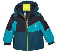 first instinct by killtec Enfant Veste de ski/fonctionnelle avec capuche et jupe pare-neige FISW 42 MNS SKI JCKT, petrol, 86/92, 43389-000